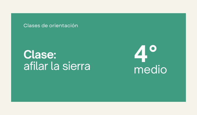 clase afilar la sierra iv medio