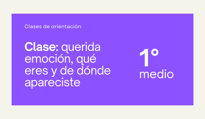 clase querida emocion que eres i medio